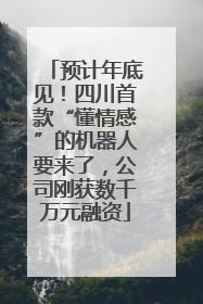 预计年底见！四川首款“懂情感”的机器人要来了，公司刚获数千万元融资