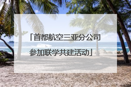 首都航空三亚分公司参加联学共建活动