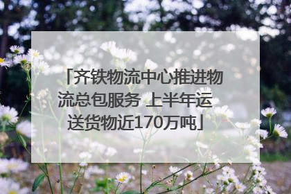 齐铁物流中心推进物流总包服务 上半年运送货物近170万吨