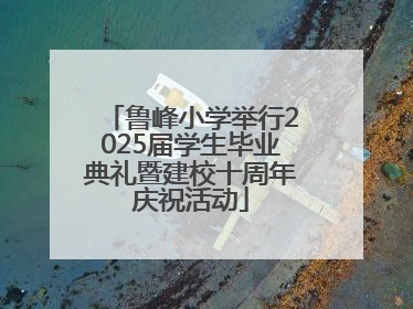 鲁峰小学举行2025届学生毕业典礼暨建校十周年庆祝活动