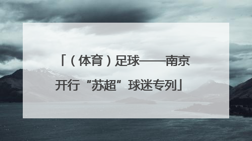 （体育）足球——南京开行“苏超”球迷专列