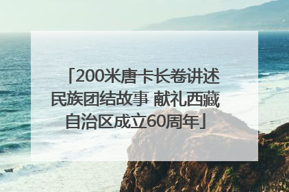200米唐卡长卷讲述民族团结故事 献礼西藏自治区成立60周年