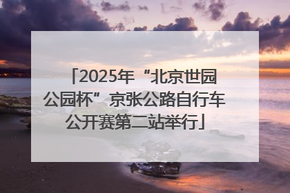 2025年“北京世园公园杯”京张公路自行车公开赛第二站举行