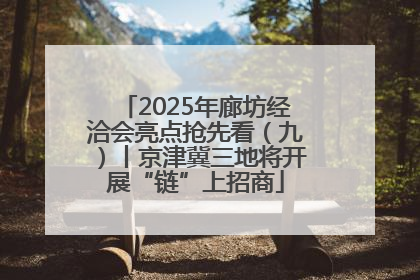 2025年廊坊经洽会亮点抢先看（九）丨京津冀三地将开展“链”上招商