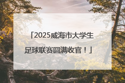 2025威海市大学生足球联赛圆满收官！