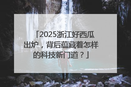 2025浙江好西瓜出炉，背后蕴藏着怎样的科技新门道？