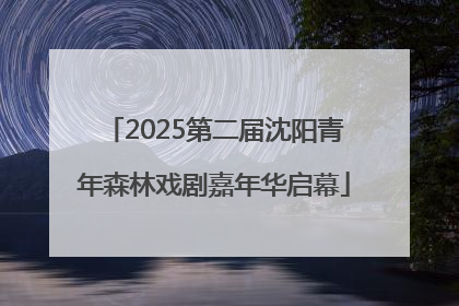 2025第二届沈阳青年森林戏剧嘉年华启幕