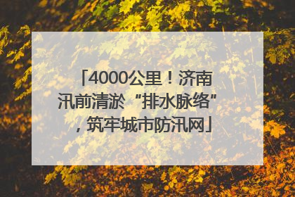 4000公里！济南汛前清淤“排水脉络”，筑牢城市防汛网
