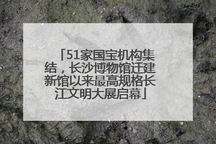 51家国宝机构集结，长沙博物馆迁建新馆以来最高规格长江文明大展启幕